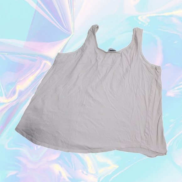 Celestial Print White Tank with Blue Graphic - Size XL - Picture 2 of 4